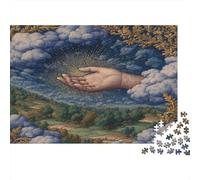 La mano di Dio discesa dalle nubi1000 Pezzi Impossibili Per Adulti, Giochi, Regali, Sfide Per Bambini52x38cm/1000pcs