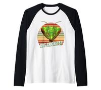 La mantide Religiosa ha i Grilli, la mantide della Natura Maglia con Maniche Raglan
