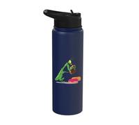 La mantide religiosa preferisce mangiare ciambelle Stainless Steel Insulated Water Bottle