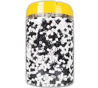 La Manuli Perline da Stirare Bianco e Nero - 5000 pz 5mm, Accessori per Creazione Gioielli Fai da Te