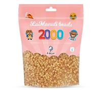 La Manuli Perline da Stirare Oro 2000 Pezzi - 5mm - Kit per Creazioni Artistich - Perline a Fusione - Sacchetto Richiudibile - DIY