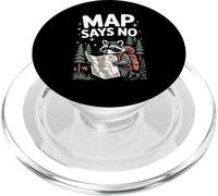 La mappa dice che non è divertente escursionistica procione escursionistica all'aperto PopSockets PopGrip per MagSafe