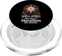 La maratona allegra Ber Mesi Natale divertente a settembre PopSockets PopGrip per MagSafe