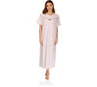 La Marquise Camicia Da Notte Donna 50" Cotone Misto Floreale Pizzo S-3XL
