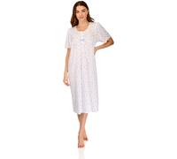 La Marquise Camicia Da Notte Donna Maniche Corte Floreale Leggera