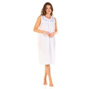 La Marquise Camicia Da Notte In Policotone Intrecciato Emily Senza Maniche