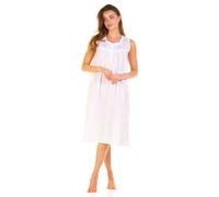 La Marquise Camicia Da Notte In Policotone Intrecciato Emily Senza Maniche