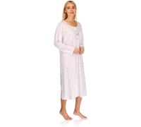 La Marquise Camicia Da Notte Maniche Lunghe Jersey Floreale Cotone Ricco