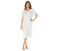 La Marquise Cotone Camicia da Notte Maglia Manica Corta Estate Floreale