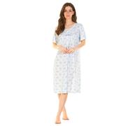 La Marquise Cotone Camicia da Notte Maglia Manica Corta Estate Floreale