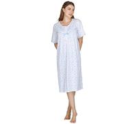 La Marquise Floral Nightie Donne 'Stampa Rosa' Camicia Da Notte A Maniche Corte
