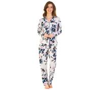 La Marquise Pigiama In Pizzo Di Bamboo Ipoallergenico Traspirante Set Con Button