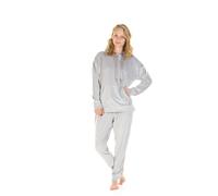 La Marquise Velour Pigiama Morbido in Plushknit Con Cappuccio Set di Pigiami