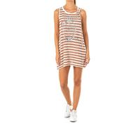 La Martina - Abito senza maniche marrone-beige con logo ricamato - -Dresses -Donna -Multicolore -L