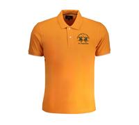 La Martina Arancione Cotton Men Polo - S