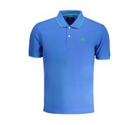 La Martina Blu Cotton Mens Polo Shirt - S