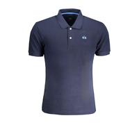 La Martina Blue Cotton Men Polo Shirt - S