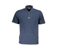La Martina Blue Cotton Men Polo Shirt - XXL
