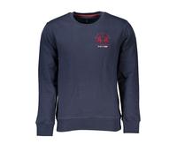 La Martina Blue Cotton Men Sweater - L
