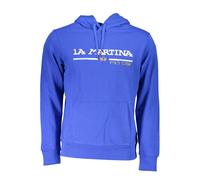 La Martina Blue Cotton Men Sweater - XXL