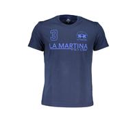 La Martina Blue Cotton Men T-Shirt - M