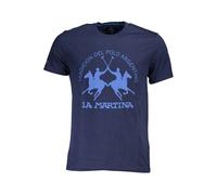 La Martina Blue Cotton Men T-Shirt - XL