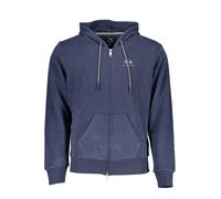 La Martina Blue Cotton Men's Hooded Sweater - XL