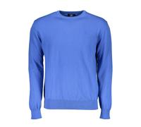 La Martina Blue Cotton Men's Knitwear Shirt - S