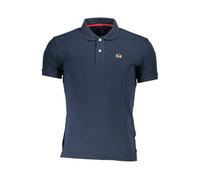 La Martina Blue Cotton Men's Polo Shirt - XL