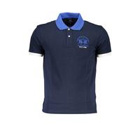 La Martina Blue Cotton Mens Polo Shirt - XL