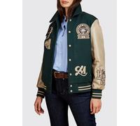 LA MARTINA Bomber in misto lana con patch logo e profili a contrasto 2 Ottanio