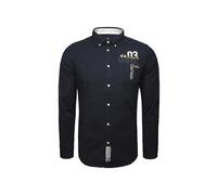La Martina Camicia 'MAC301' blu scuro / bianco Uomo La Martina XL blu scuro / bianco