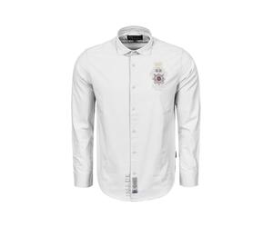 La Martina Camicia 'MBCG01' grigio chiaro / bianco Uomo La Martina S