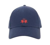 La Martina Cappello Baseball Unisex in Cotone Blu