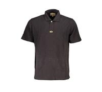 La Martina Elegant Black Cotton Polo Shirt Regular Fit - XXL