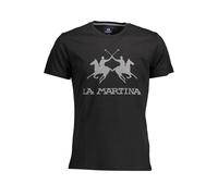 La Martina Elegant Crew Neck Tee with Iconic Print - XL