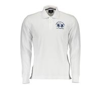 La Martina Elegant Long-Sleeved Polo with Contrast Detailing - L