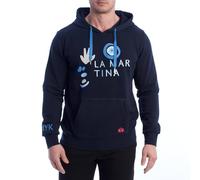 La Martina Felpa con Cappuccio Over Fit con Cappuccio YMF309-FP568 Uomo