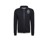 La Martina Giacca di felpa 'MAF001' blu scuro / bianco Uomo La Martina XL blu scuro / bianco