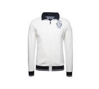 La Martina Giacca di felpa 'MAF001' nero / bianco Uomo La Martina XXXL nero / bianco