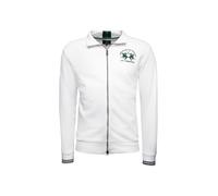 La Martina Giacca di felpa 'MAF300' verde / bianco Uomo La Martina XL verde / bianco
