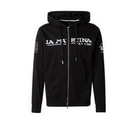 La Martina Giacca di felpa nero / bianco Uomo La Martina XXL nero / bianco