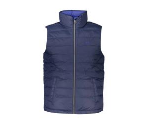 La Martina - Gilet in Poliammide Senza Maniche con Ricamo e Tasche Multiple - - Jackets - Uomo - Blu - 2XL