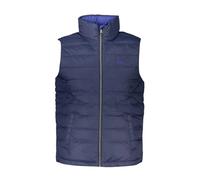 La Martina - Gilet in Poliammide Senza Maniche con Ricamo e Tasche Multiple - - Jackets - Uomo - Blu - M