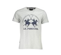 La Martina Grigio Cotton Men's T-Shirt - L