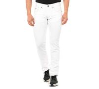 La Martina JMT016 TW128 pantaloni uomo cinque tasche cotone tinta unita regular (33, Bianco)