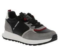 La Martina, LFM222/020, Scarpe Sneaker Pelle, Moda Fashion Uomo (Black Grey, Sistema Taglie Calzature EU, Adulto, Numero, Media, 42)