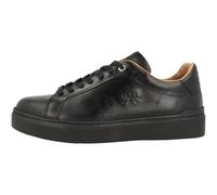 La Martina Lfm262.020.1T0.11 - Sneaker basse da uomo, in pelle liscia, Nero , 44 EU