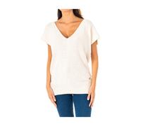 La Martina - Maglia a Maniche Corte Taglio Classico - - Knitwear - Donna - Bianco - M