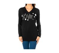 La Martina - Maglieria con Scollo a V - - Knitwear - Donna - Nero - L